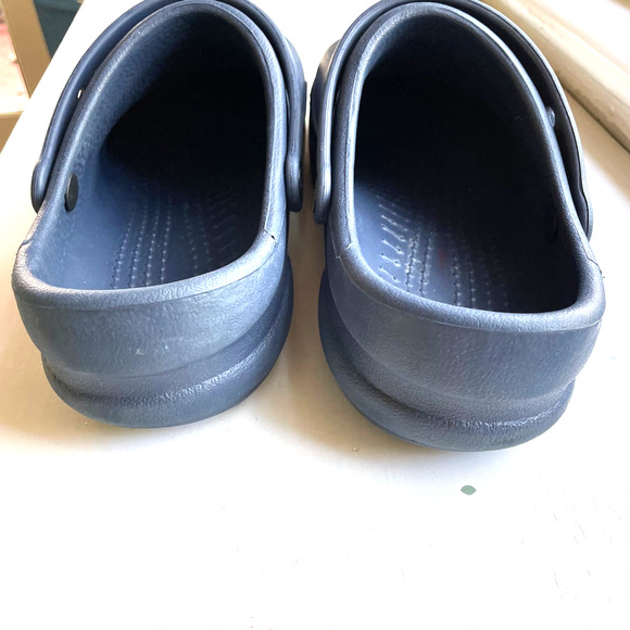 Crocs Bistro Clog Slip Resistant Work Shoes Navy Blue Men's Size 11 - Picture 3 of 8